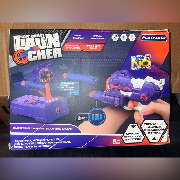 Digital Shooting Targets with Foam Dart Toy Gun-Electronic Scoring Board Game- - Picture 1 of 3